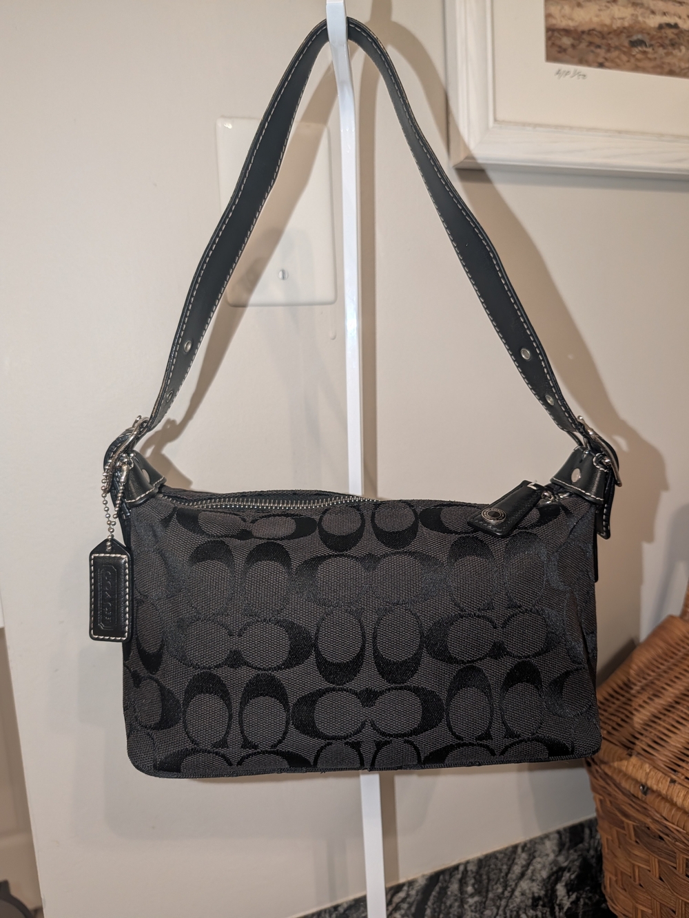 Y2K Coach Demi Baguette Hobo